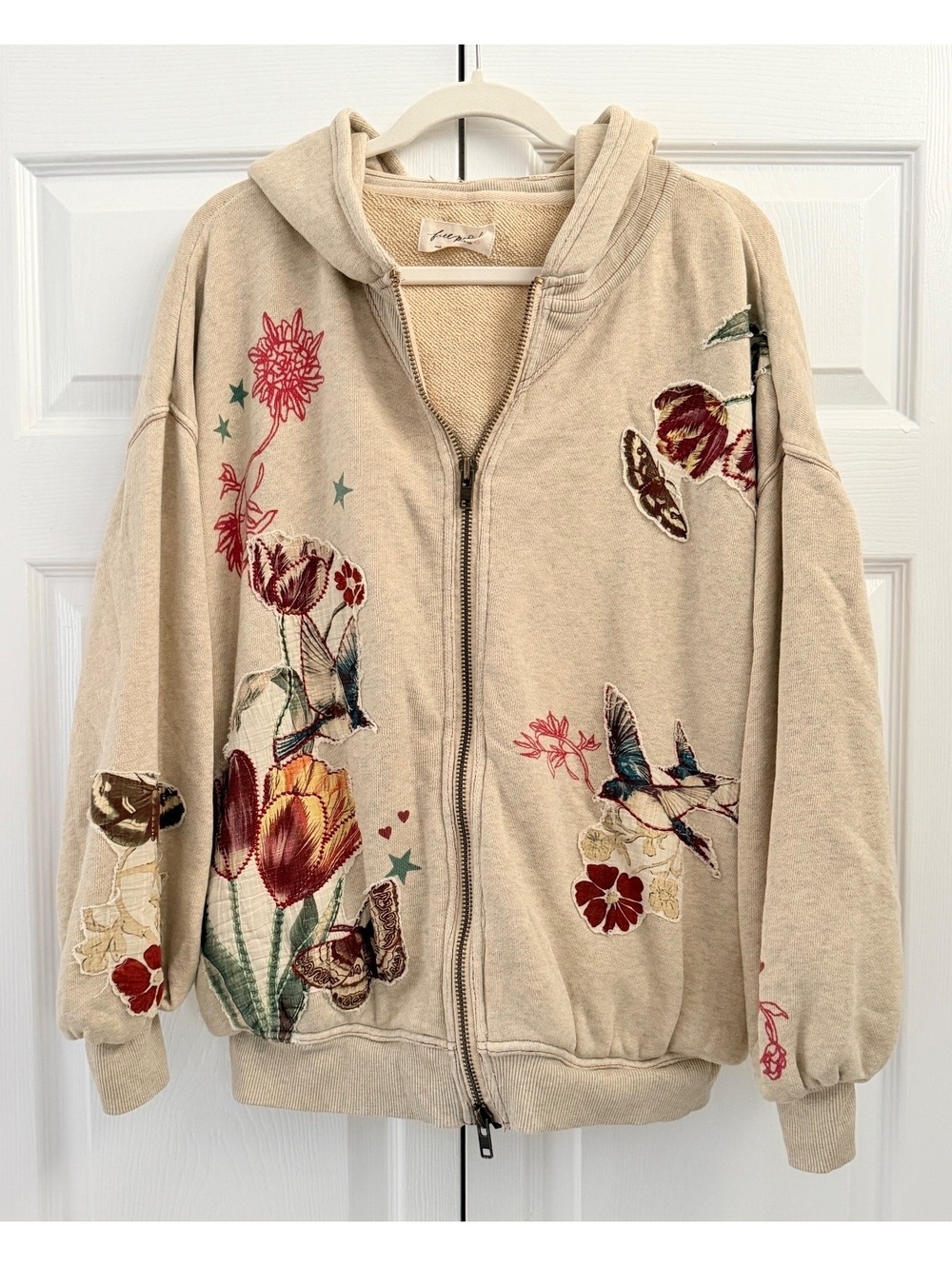 Free People Grandma’s Garden Hoodie Small - Picture 4 of 7